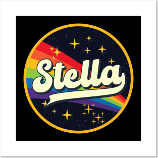 Stella // Rainbow In Space Vintage Style Posters and Art